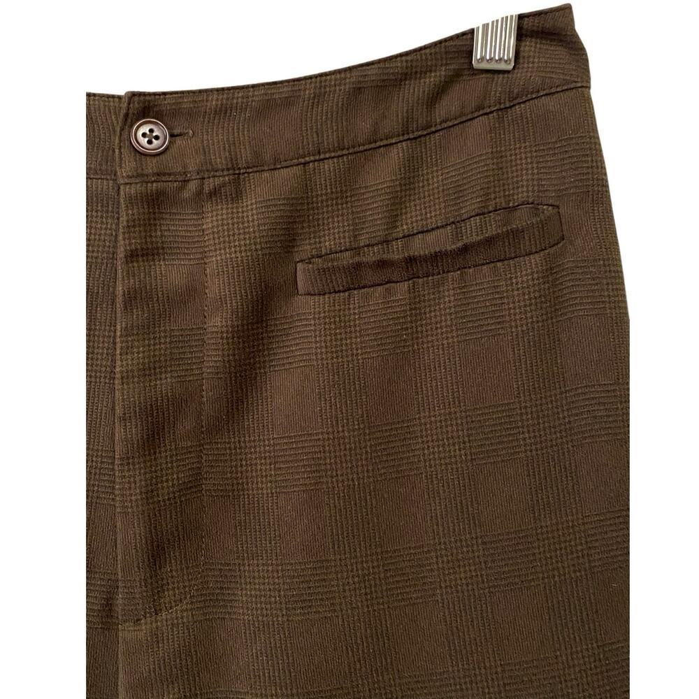 Harold’s Women’s Dark Brown Trouser Pants US 6 Straight Leg Academia Preppy FLAW - Picture 4 of 8